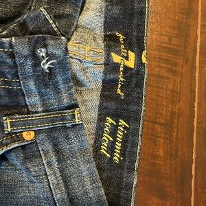 7 For All Mankind Women's Blue Bootcut Jeans